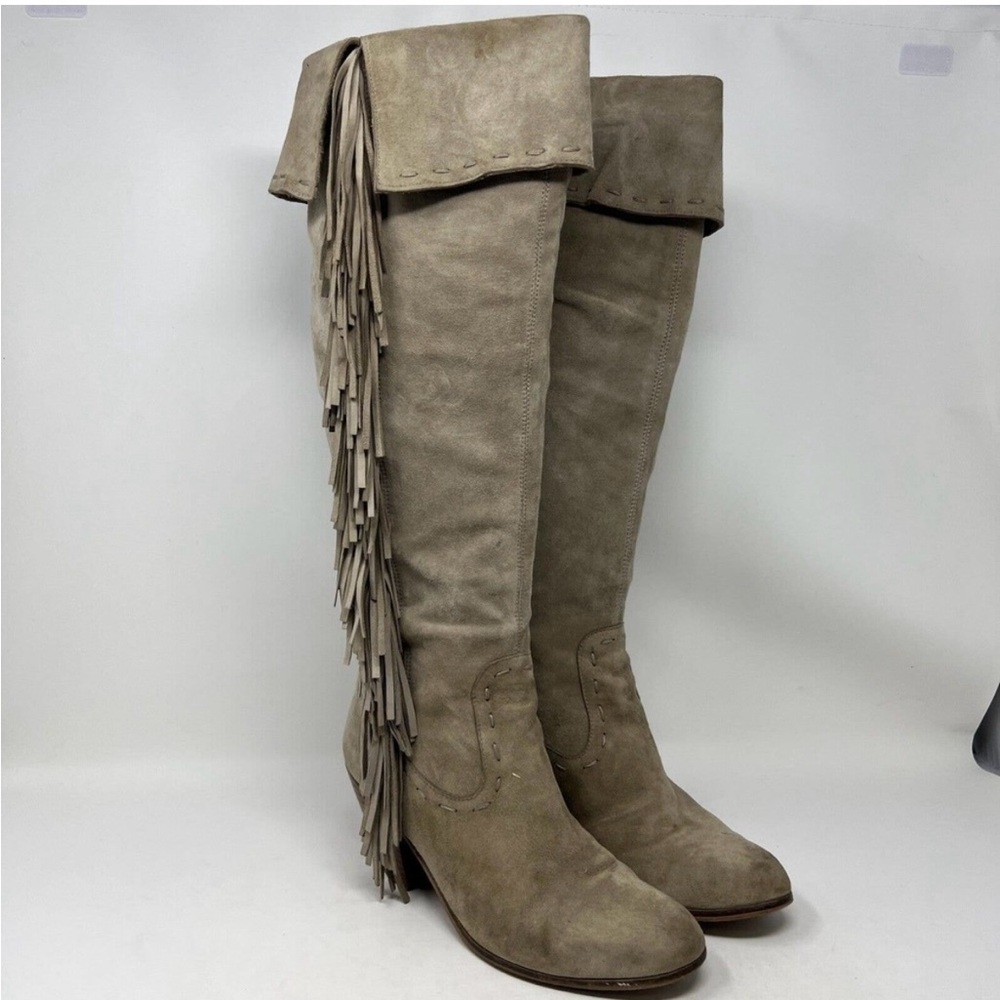 Sam Edelman Taupe Suede with Black Tag